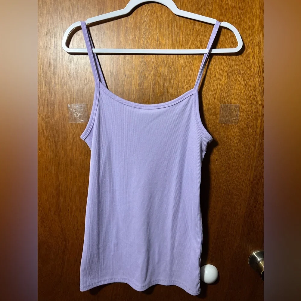 No Boundaries size L 5 pack spag strap tanks. Gray, black, purp, peach, green - Picture 1 of 5